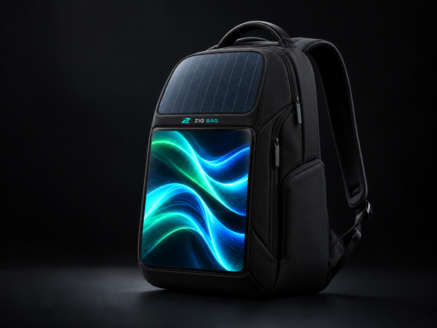 ZIGseng okos hátizsák digitális kijelzővel — ZIGseng Bag smart backpack with a digital display
